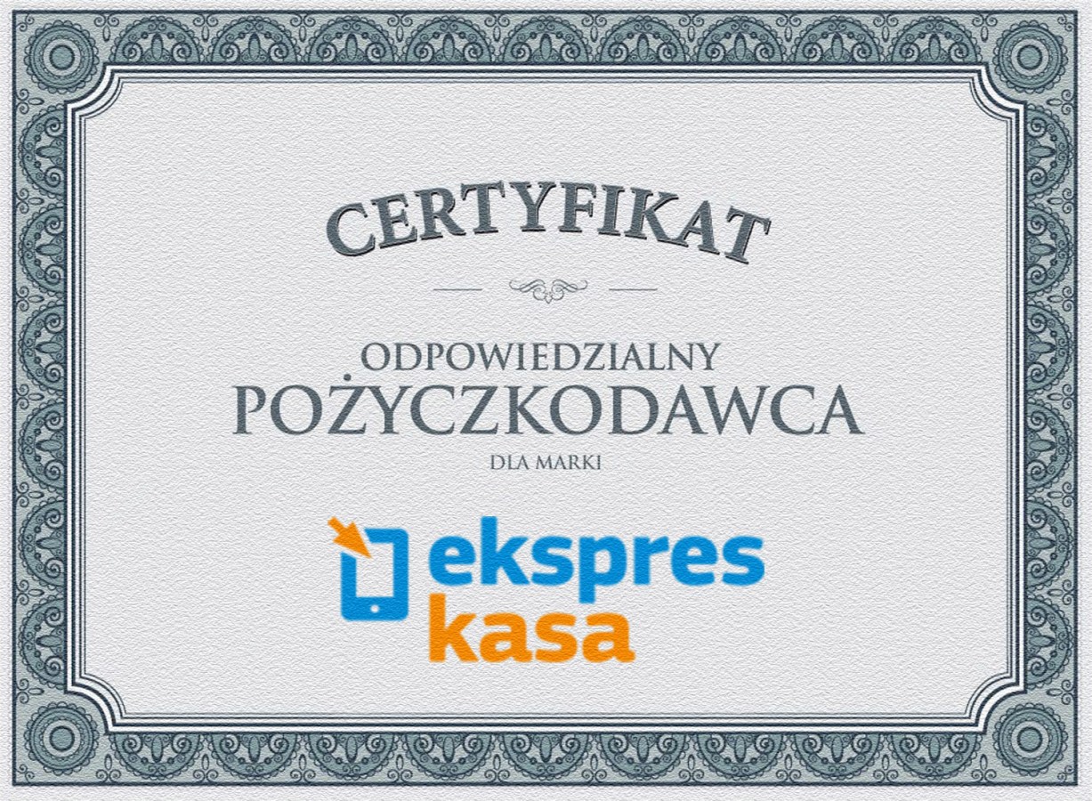 Certyfikat Ekspres Kasa