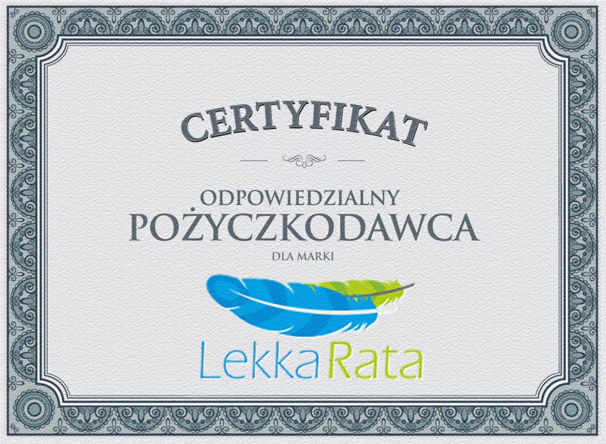Certyfikat Lekka Rata