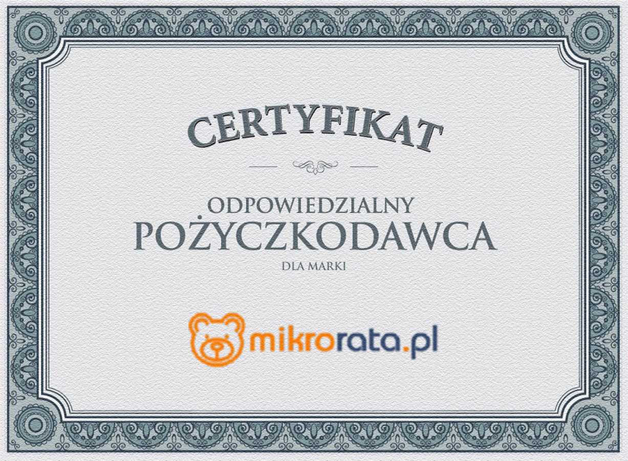 Certyfikat Mikrorata