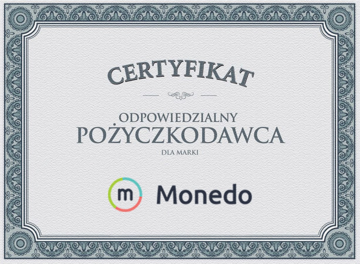 Certyfikat Monedo