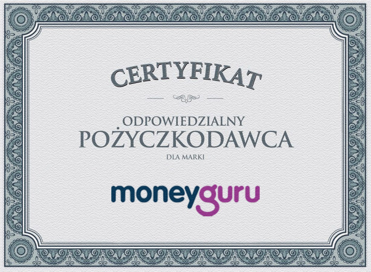 Certyfikat Money Guru