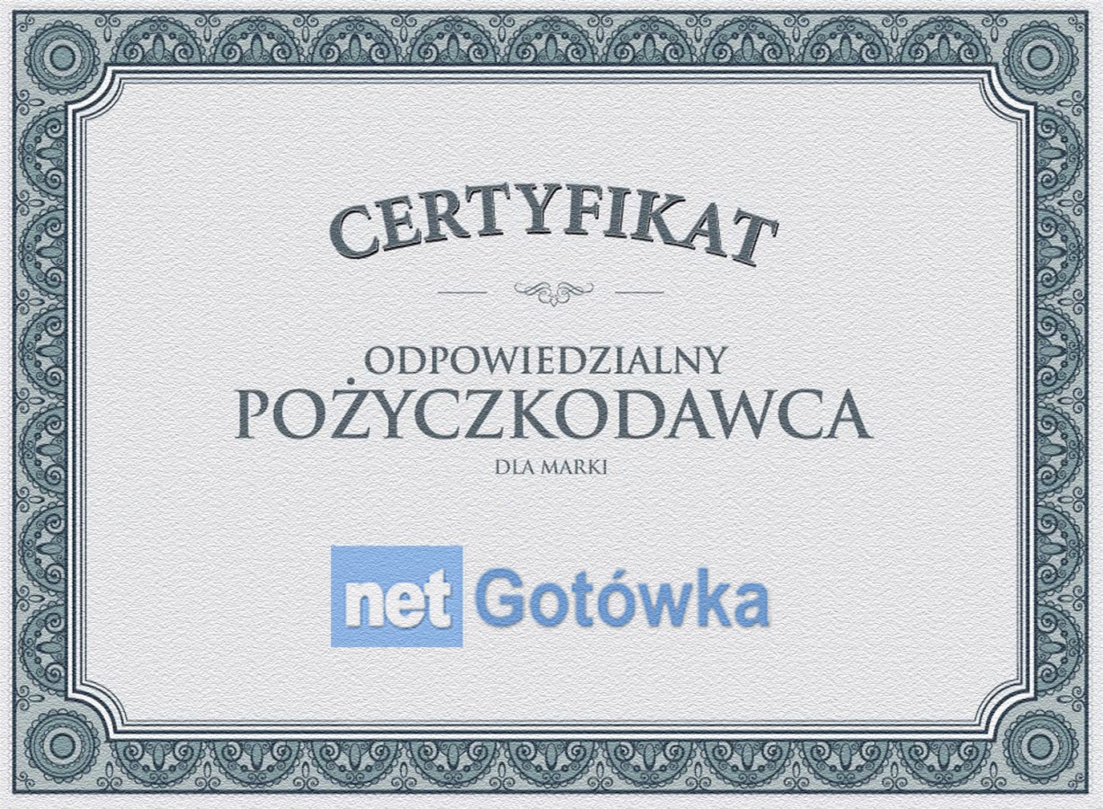 Certyfikat Netgotowka
