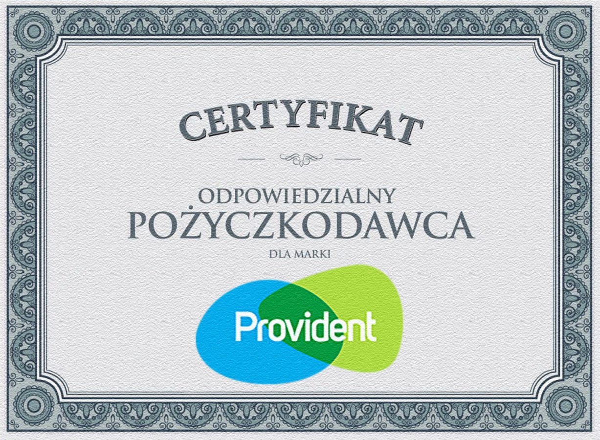 Certyfikat Provident