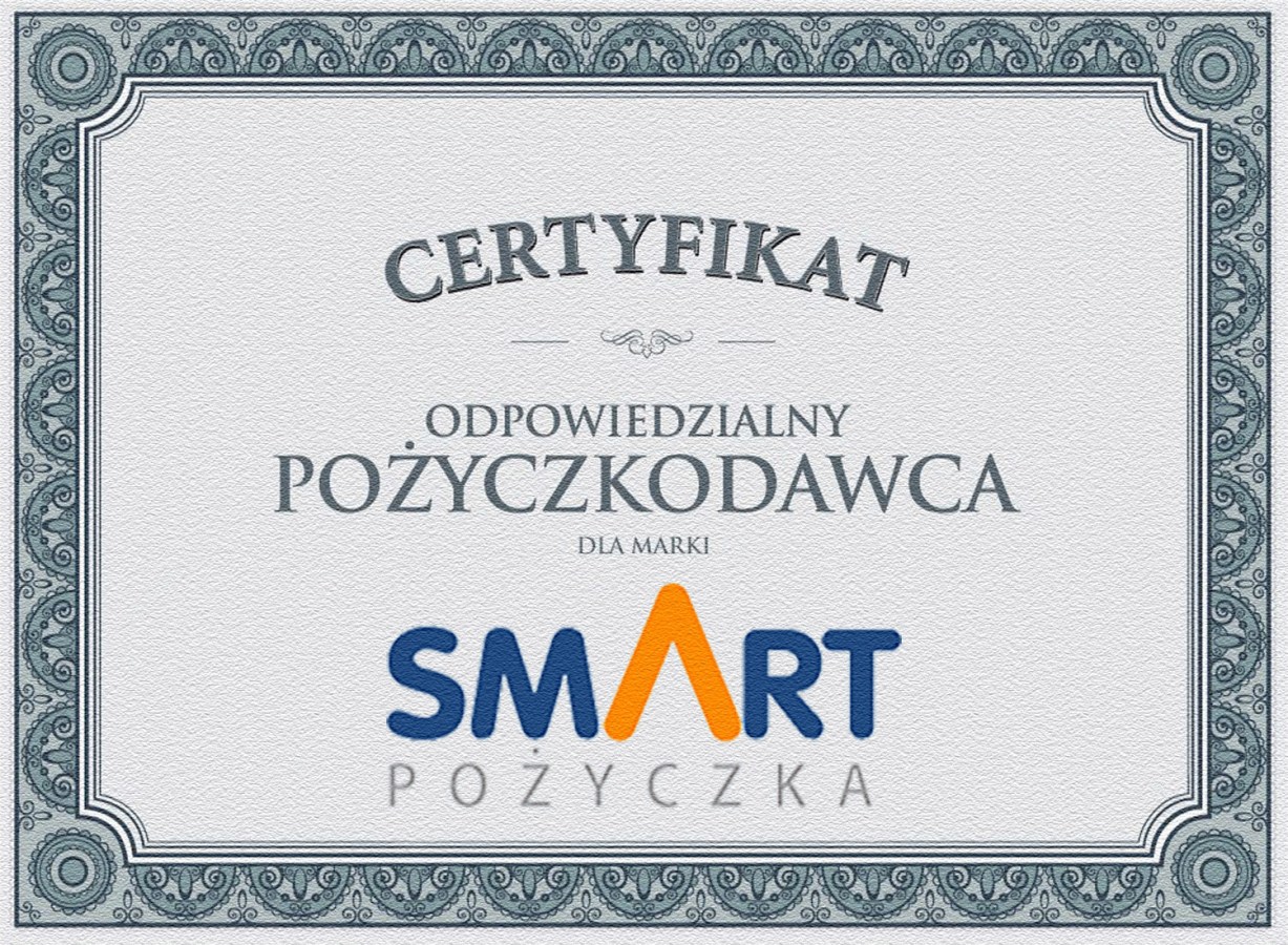 Certyfikat SmartPozyczka