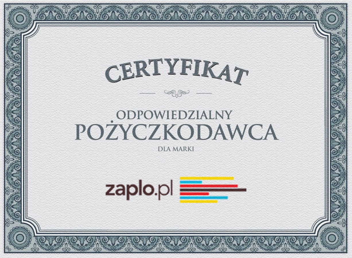 Certyfikat Zaplo